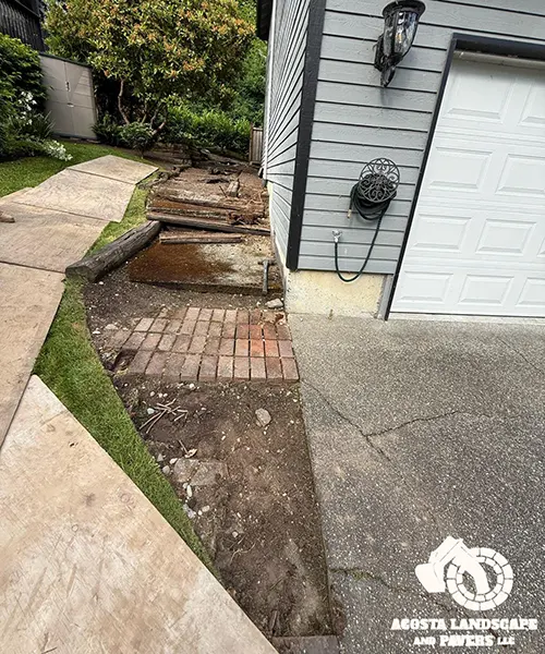 Retaining Wall & Steps